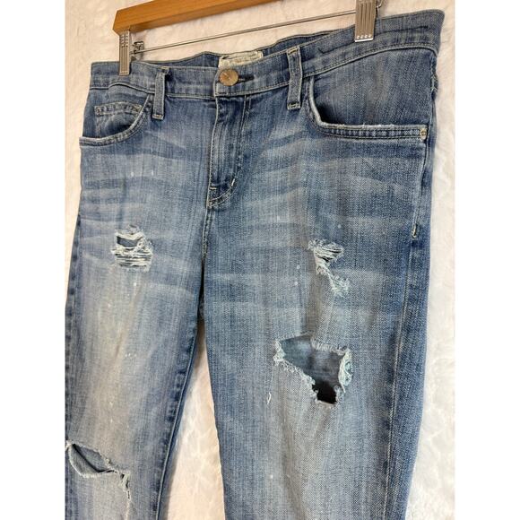 Current/Elliott Stiletto Skinny Super Loved Destroy Distressed Mid Day Jeans 29* - Picture 12 of 16